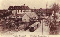 Le tram arrive au Neuhof